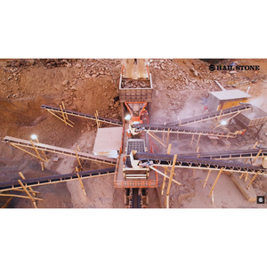 Usine de concassage mobile sur roues avec concasseur à mâchoires, à cône et crible pour carrières et agrégats |   Innovations Hailstone |   Inde - Product Image 1