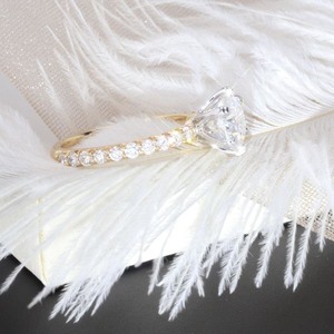 Unique Design Luxury Moissanite <b>Ring</b> Diamond Look Engagement <b>Ring</b> For Women Party Wear Jewelry Available For Sale - Product Image 5
