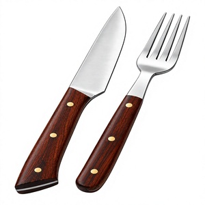 Cuchillo J2 de Acero con Punta Caída y Mango de Madera de Palisandro, Hoja Recta, 2 Años de Garantía, Juego de Cubertería de Cocina, 1 Pieza - Product Image 2