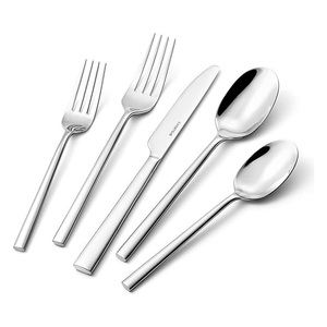 Ensemble de couverts de luxe en acier inoxydable, finition miroir, pour table à manger et usage en restaurant - Product Image 5