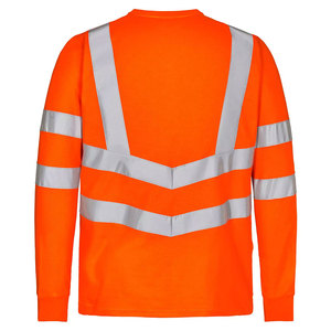 Customized Design Breathable Construction Uniform T-<b>Shirts</b> Long Sleeve Hi Vis Reflective Road Safety T-<b>Shirt</b> for Men - Product Image 2