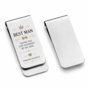 Pince à billets en métal pour le 250e anniversaire des États-Unis |   Coffret cadeau pour les demoiselles d'honneur en gros |   Faveur de mariage patriotique gravée sur mesure - Product Image 1