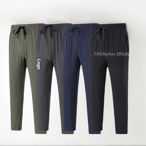 75%<b>nylon</b> 25%spandex Men Track Pants Hiking Lightweight Quick Dry Athletic Workout Casual Active <b>Jogger</b> Sweatpants - Product Image 1