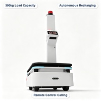 Robot mobile autonome Dual Laser Fly Boat MAX, charge utile de 300 kg, robot de transport intelligent pour usine avec système de levage de 10 cm