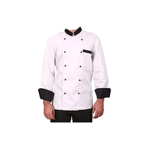 เสื้อเชฟแบบยูนิเซ็กซ์ พรีเมียม ทนทาน สวมใส่สบาย แขนสั้น ปรับแต่งได้ สำหรับร้านอาหาร บาร์ ยูนิฟอร์มครัว โรงแรม ใช้วัสดุโพลีเอสเตอร์ - Product Image 1
