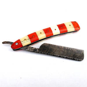 Navaja de Afeitar Profesional de Acero Inoxidable para Barbería, Afeitado de Barba, Cuidado Personal, Uso en Salón y Hogar, Diseño Clásico con Mango de Madera - Product Image 5