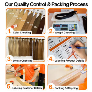 ผมต่อจากผมมนุษย์แบบผูกด้วยมือผมแท้จากเวียดนาม - Product Image 4