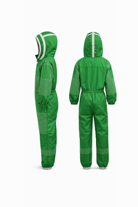 Traje de Apicultura Profesional Ventilado de 3 Capas, Verde, Anti-Picaduras de Abeja, Transpirable, Ajuste Holgado, Resistente al Calor 300C - Product Image 6