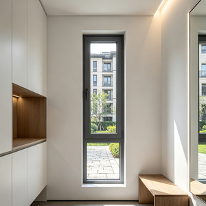 Fenêtre à battant en aluminium et verre dépoli, moderne, translucide, anti-rouille, facile à nettoyer, idéale pour studio d'art - Offre Spéciale - Product Image 1