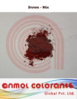 Colorants Anmol marron, mélange de colorants solubles avec pH 6-8 pour applications sur peinture et textiles, provenant du Gujarat