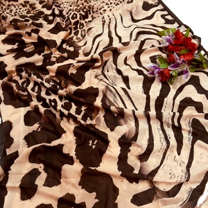 New Arrival Women's Vichitra Silk Faux Georgette Eco-Friendly Digital Floral Print Soft Ethnic <b>Bandanas</b> Sarees All Seasons - Product Image 2