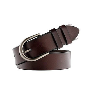 Ceinture en cuir véritable classique pour homme, boucle à ardillon, décontractée, pour tous les jours, de haute qualité, double face, rotative - Product Image 2