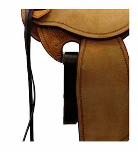 Silla de Montar Occidental de Cuero Hecha a Mano de Alta Calidad, Multiusos y Cómoda para Entrenamiento y Paseos de Ocio - Product Image 6