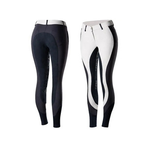 High Waist Full Length Yoga <b>Leggings</b> With Contrast Stitch Textured <b>Pattern</b> Spandex Nylon Four-Way Stretch Pants usa - Product Image 5