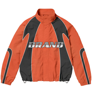 Custom <b>Men</b>’s Color Block Tracksuit Set Oversized Streetwear Windbreaker <b>Jacket</b> & Jogger Pants Two Piece Casual Sportswear - Product Image 2