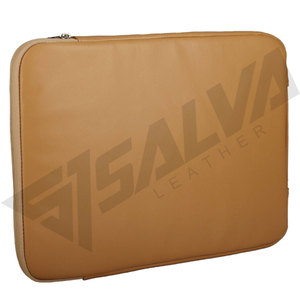Funda para portátil de cuero PU de alta calidad con patrón de diamantes, cierre de cremallera, diseño minimalista, unisex, multifuncional. - Product Image 3