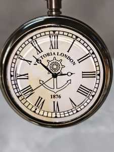 Vintage Nautical Desk <b>Clock</b> Round Analog Table Timepiece Decorative Brass Tone <b>Clock</b> for Home Office - Product Image 3