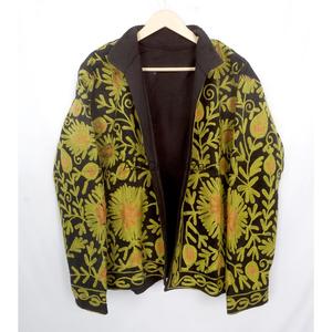 Wholesale Embossed Breathable Cotton Lining Eco-Friendly Quick Dry Cotrise <b>Jackets</b> Unisex Coat Autumn Winter <b>Mandarin</b> <b>Collar</b> - Product Image 6