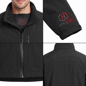 Veste d'hiver pour homme Hashbloom International, personnalisée, imperméable, en nylon et coton, avec capuche rembourrée en coton, teinte unie sur le devant - Product Image 4