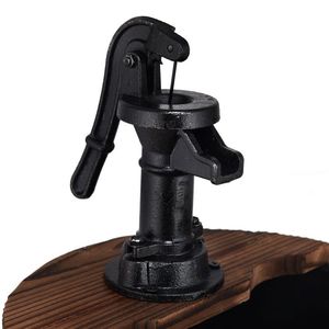 Fuente de Agua en Cascada de Madera para Exteriores con Bomba, 2 Niveles, Decoración Elegante para Jardín - Product Image 6