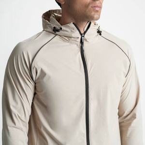 Conjunto Deportivo Gris con Capucha para Hombre, Talla Grande, de Secado Rápido, con Presilla para Toalla, Cintura Elástica, Corte Ajustado, Pantalones Deportivos hasta el Tobillo, para Otoño - Product Image 2