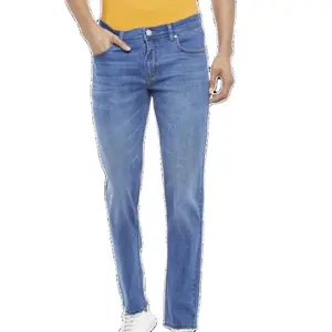 بنطلون جينز عالي الجودة للرجال بنطلون جينز غير رسمي أزياء الشارع بنطلون جينز مخصص للرجال متوفر بأسعار مخفضة للغاية