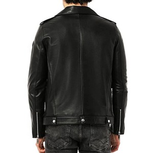 Blouson décontracté grande taille en similicuir PU avec fermeture éclair, finition teinte/délavée, col montant personnalisé, imperméable et respirant, service OEM pour l'hiver - Product Image 3