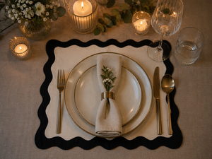 Set de table rectangulaire brodé à franges jaunes, décoration de table pour la maison, les dîners et les fêtes - Product Image 6