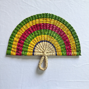 Éventail en jonc de mer fait main en gros, tissé naturellement, à tenir à la main et à suspendre au mur, du Vietnam, pour décoration de mariage bohème, de fête et d'événements - Product Image 4