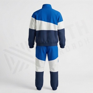 Survêtement unisexe color-block avec fermeture éclair intégrale, style sportif, idéal pour l'automne, en polyester respirant, coupe classique - Product Image 2