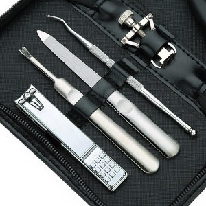 Customizable Luxurious Stainless Steel Electric Portable Professional Beauty Care <b>Manicure</b> Pedicure Care <b>Kit</b> 5-in-1 Single Case - Product Image 5