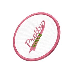 Patch brodé en chenille à motifs floraux rose et vert, badge décoratif en tissu pour vêtements, vestes, sacs et créations artisanales - Product Image 6
