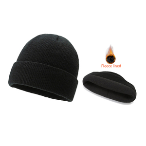High Quality Stripe Thick Knit Jacquard Beanies <b>Cap</b> Customize Logo and Colors Beanie <b>Caps</b> Made in Pakistan OEM Service - Product Image 1