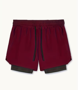 <b>Men</b> s High Performance Double Layer Sports <b>Shorts</b> with <b>Compression</b> Inner Liner for Gym Running Workout Fitness and Active - Product Image 3