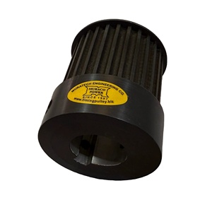 Poulie HTD 8M à couple élevé 42T, poulie HTD 8M GT2, poulie 8MHTD, largeur de courroie personnalisée, alésage personnalisé, alésage de denture personnalisé, moyeu à clavette, bride - Product Image 4