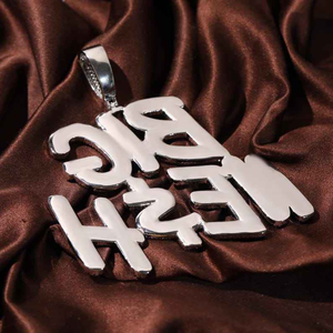 Pendentif Moissanite Éclatant, Bijou Hip Hop Personnalisé, Collier avec Breloque Prénom Audacieuse, Cadeau pour Hommes et Femmes - Product Image 5