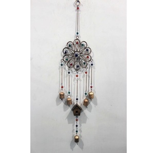 Premium Quality Flower Wind Chime with <b>Beads</b> and Bells for Wall <b>Door</b> and Garden Available for Wholesale Supply - Product Image 1