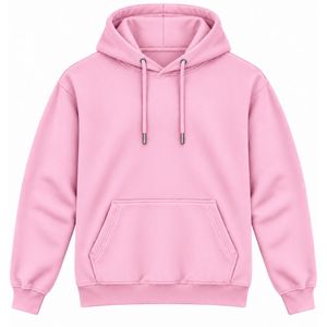 <b>Men</b> Light <b>Pink</b> Pullover <b>Hoodie</b> Plain Long Sleeve Casual Sweatshirt Custom Logo Streetwear Sportswear Gym Top Shoukat Apparel M - Product Image 1