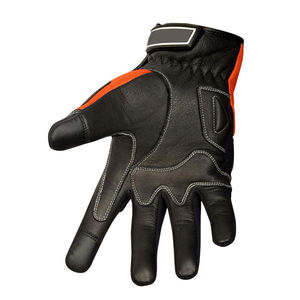 Gants de moto durables en cuir avec protection complète des doigts, antidérapants, pour hommes, fonction tactile - Product Image 5