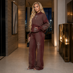 Unisex Lightweight Hooded Cropped <b>Sweatshirt</b> Jogger Set Full Sleeve Solid Animal Print Loose Fit Casual Summer Tracksuit Side - Product Image 3