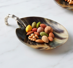 Cuenco de cuerno pulido de lujo, elegante vajilla artesanal de cuerno natural para servir bocadillos, para comedor, cocina y como regalo. - Product Image 6