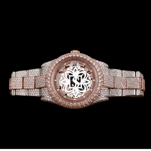 Reloj de Lujo con Diamantes Moissanite de Diseño Clásico, Reloj con Incrustaciones de Diamantes Moissanite para Hombre - Product Image 1