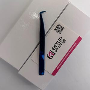 แหนบต่อขนตา GETUP BROSONS IMPEX Blue Plasma 90 องศา ปลายเรียบ ทำจากสแตนเลส แข็งแรง ทนทาน ใช้งานได้อย่างแม่นยำ - Product Image 2