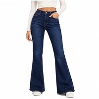 Jean en denim taille haute pour femme, coupe droite ample, respirant et confortable, idéal pour l'été et le quotidien, style vintage, élégant et décontracté, bas large