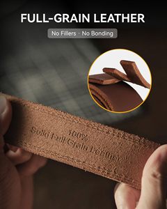 Custom Men Full Grain Leather <b>Work</b> <b>Belt</b> Heavy Duty Casual Jeans <b>Belt</b> OEM Bulk Wholesale - Product Image 3