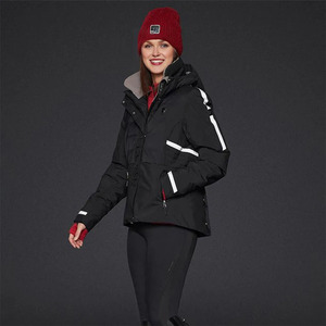 Manteau d'équitation imperméable pour femme avec revêtement en caoutchouc, coupe-vent et résistant à l'eau, idéal pour l'extérieur – Nouveauté usine - Product Image 2