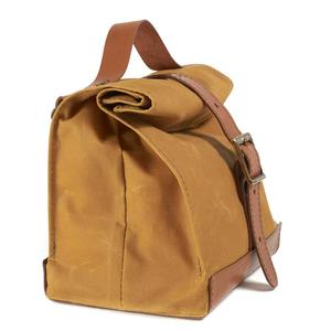 Sac à déjeuner moderne en cuir et toile durable avec fermeture éclair, isotherme, réutilisable, pour le travail LCLB-0023 - Product Image 3