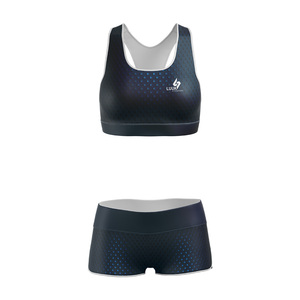 Conjunto de Shorts Deportivos de Yoga OEM ODM Personalizados, Cintura Media, Ligeros, Sin Costuras, Ecológicos, Elásticos en Cuatro Direcciones, para Gimnasio - Product Image 5