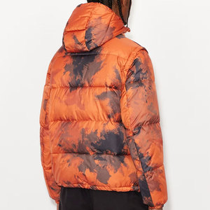 <b>Cheap</b> Price Hot Sale Unique Design Men's Hooded Reversible Windproof Winter <b>Puffer</b> <b>Jacket</b> 100% Polyester Made Classic Look High - Product Image 3