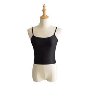 Haute qualité nouvelle mode femmes côtelé débardeur haut court sans manches OEM respirant vêtements actifs séchage rapide extensible capable personnalisé - Product Image 4